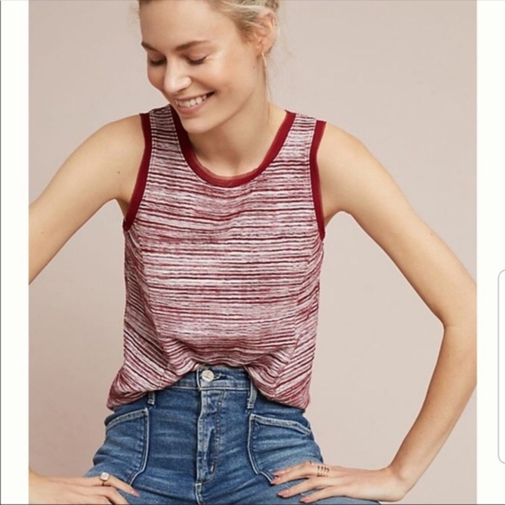 Anthropologie Vanessa Virginia Red tank